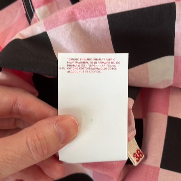 Marni Pieces Poplin Checked button down cotton long sleeve shirt / size 38 or 4 - Picture 14 of 16